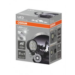 Faro LED redondo de trabajo OSRAM VX80-WD  12W 12/24V - FYVAR 4x4