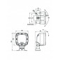 Faro LED Cuadrado de trabajo Fristom FT-036 15W  12/36V