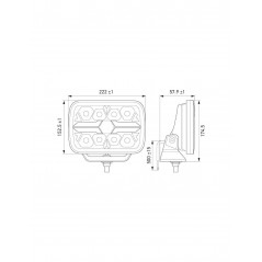 Faro LED homologado Rectangular HELLA Blade 9" 36W 12/24V - FYVAR 4x4