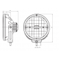 Faro LED Redondo Homologado WAS 872 Eco 20W 12/24V