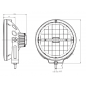 Faro LED Redondo Homologado WAS 872 30 10W 12/24V