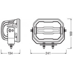 Faro LED Homologado OSRAM  Cube MX240-CB 70W 12/24V - FYVAR 4x4