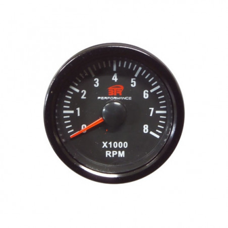 Reloj tacómetro 8.000RPM BTR fondo negro Gasolina - FYVAR 4x4