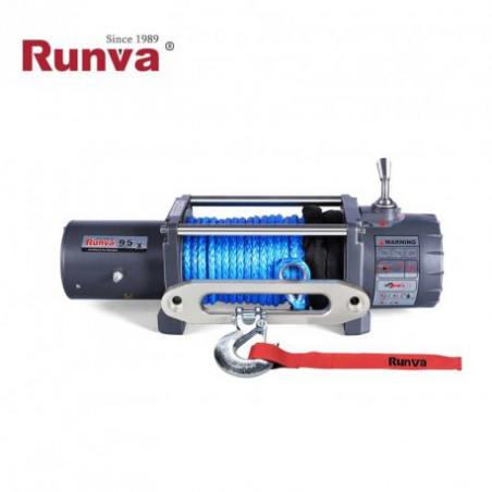 Runva EWX9500UWS-12V 4.309kg - 9.500lb Cable Sintético - FYVAR 4x4