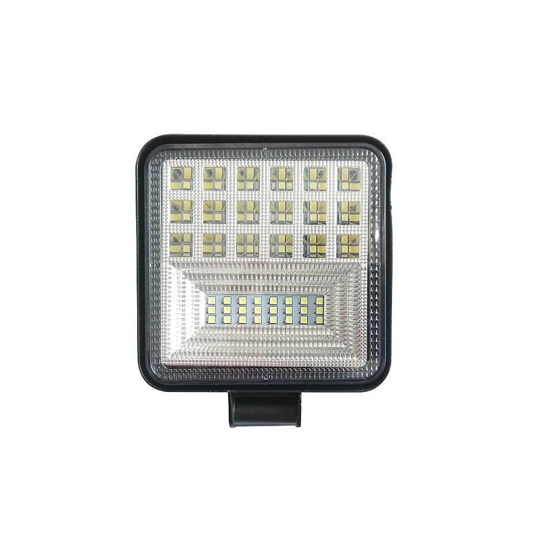 Foco LED cuadrado de trabajo BTR 10,5x10,5cm, 38W, 12/24V