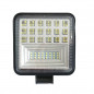 Foco LED cuadrado de trabajo BTR 10,5x10,5cm, 38W, 12/24V