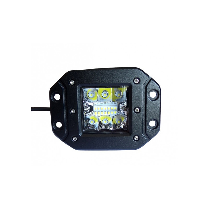 Foco LED empotrable de trabajo BTR 12x9x7cm, 39W, 12/24V