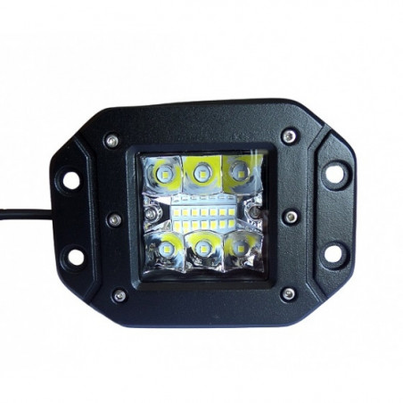 Foco LED empotrable de trabajo BTR 12x9x7cm, 39W, 12/24V - FYVAR 4x4