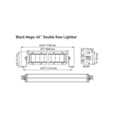 Barra LED homologada HELLA Black Magic 40" 185W 12/24V - FYVAR 4x4