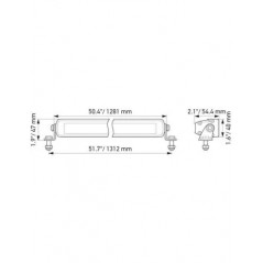 Barra LED de trabajo HELLA Black Magic Slim 50" 270W 12/24V - FYVAR4x4