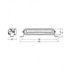 Barra LED homologada OSRAM MX250-CB 35,6cm 45W 12/24V - FYVAR 4x4