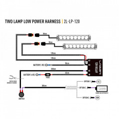 Cableado LAZER para instalar 2 barras LED