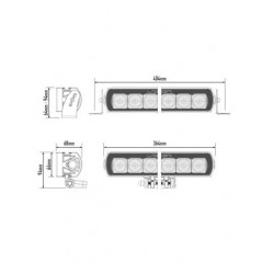 Barra LED homologada LAZER ST8 EVOLUTION 36,4cm 95W 9/32V - FYVAR 4x4