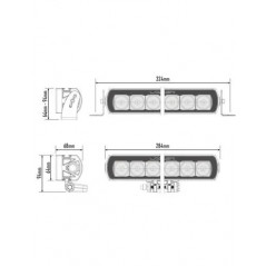 Barra LED homologada LAZER ST6 EVOLUTION 28,4cm 70W 9/32V - FYVAR 4x4