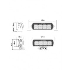 Barra LED homologada LAZER ST4 EVOLUTION  20,4cm 47W 9/32V - FYVAR 4x4