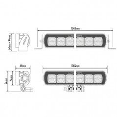 Barra LED de trabajo LAZER T24 Evolution 100,4cm 262W 9/32V - FYVAR4x4