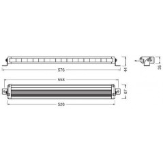 Barra LED homologada OSRAM VX500-SP 52,6cm, 63W, 12/24V - FYVAR 4x4