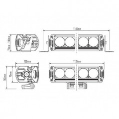 Barra LED de trabajo LAZER  Triple R24 125,5cm 270W 9/32V - FYVAR 4x4