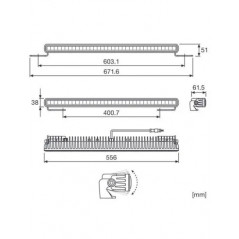 Barra LED homologada OSRAM Slim SX500-SP 55,6cm 46W 12/24V - FYVAR 4x4