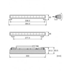 Barra LED homologada OSRAM SX300-SP 35cm, 29W, 12/24V - FYVAR 4x4