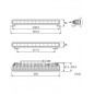 Barra LED homologada OSRAM SX300-SP 35cm, 29W, 12/24V