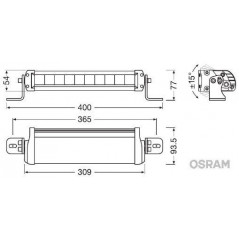 Barra LED homologada OSRAM FX250-CB 40cm, 35W, 12/24V - FYVAR 4x4