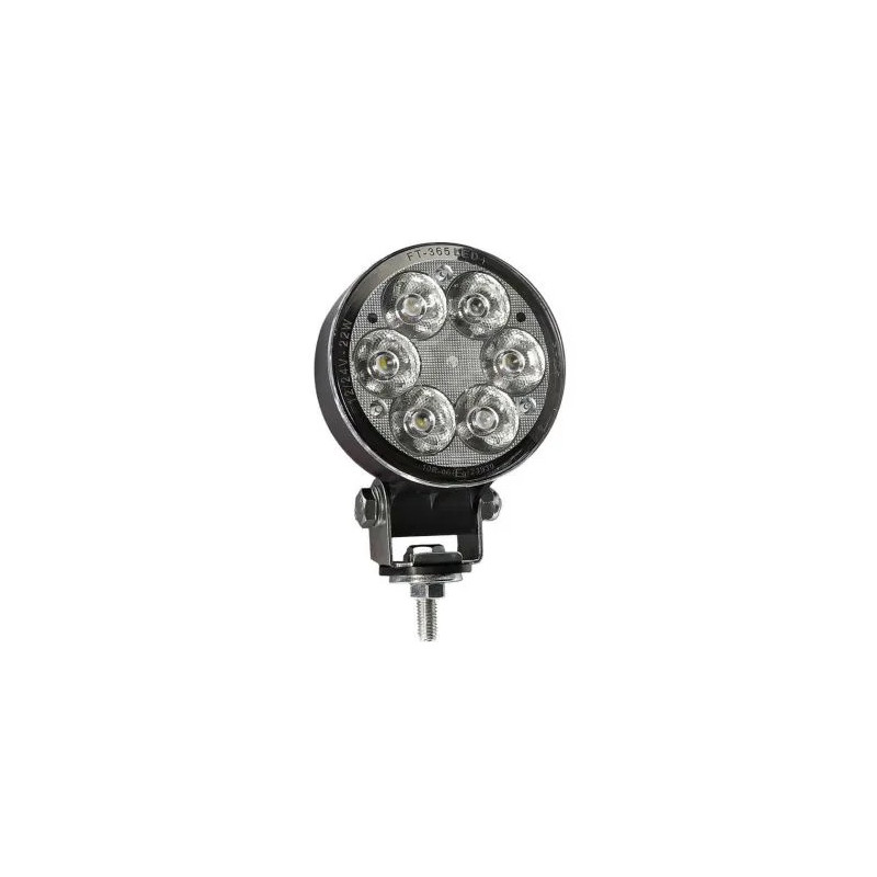 Faro LED redondo de trabajo Fristom FT-365 22W 12/24V