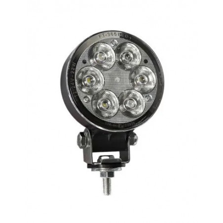 Faro LED redondo de trabajo Fristom FT-365 22W 12/24V - FYVAR 4x4