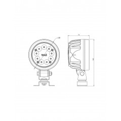 Faro LED Redondo Homologado WAS 1539 50W 12/24V - FYVAR 4x4